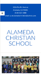 Mobile Screenshot of alamedachristianschool.com